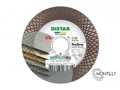 DISTAR PROGRES plytelių šlifavimo ir pjovimo diskas plytelėms 125 mm