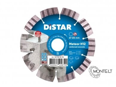 125MM DISTAR METEOR H12 Deimantinis diskas gelžbetoniui, hidrotechniniam betonui