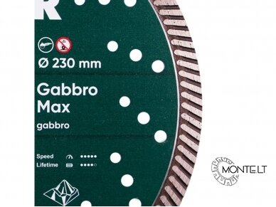 230MM DISTAR GABBRO MAX Akmens pjovimo diskas 2