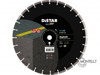 400 mm Distar ASPHALT asfalto ir šviežio betono pjovimo diskas