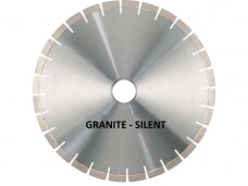 400 x 60 mm GT3 granito pjovimo diskas, 20mm aukščio segmentai, tylus korpusas