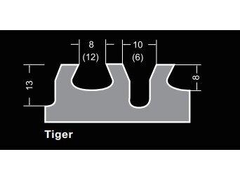 480x130 Pakaitinė dantytos glaistyklės dalis BIHUI TIGER 1