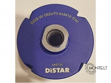 82 mm Distar Drill Master deimantinė karūna rozetėms gręžti (6 dantys, angos šone) 2