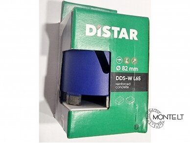 82 mm Distar Drill Master deimantinė karūna rozetėms gręžti (6 dantys, angos šone) 4
