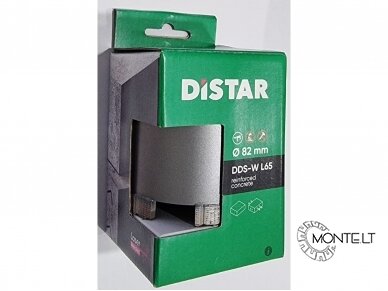 72 mm Distar Drill Master deimantinė karūna rozetėms gręžti (5 dantys, angos gale) 5