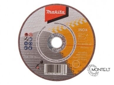 Abrazyvinis pjovimo diskas INOX Makita D-74815-5, 76 mm x 1 mm x 10 mm (5vnt pakuotė)