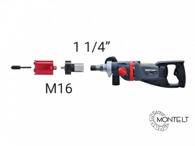 Adapteris su dulkių nusiurbimu 1 1/4 UNC į M16 2