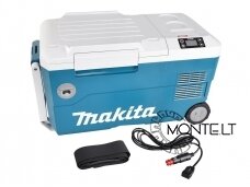 Akumuliatorinis šaldiklis - šaldytuvas - šildytuvas 20L su automobiliniu adapteriu 12/24V Makita CW001GZ