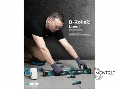 BIHUI B-Rollex 180 cm smūgiams atsparus aliumininis gulsčiukas 1