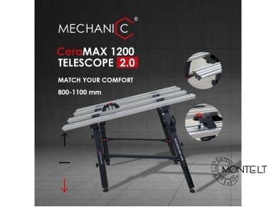 CeraMAX 1200 Telescope 2.0 plytelių meistro darbo stalas 7