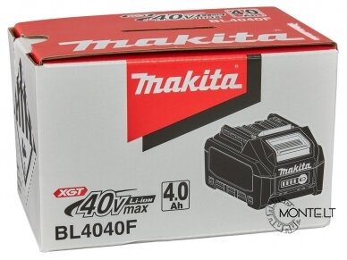 Makita 40V x 4,0Ah akumuliatorius BL4040F 1910N6-8 1