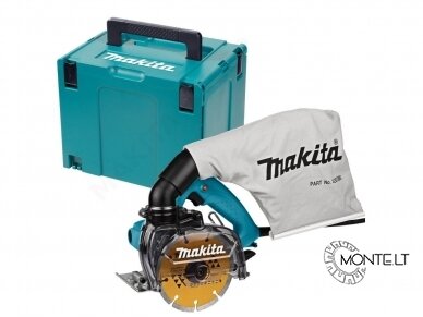 Makita 4100KBJ Diskinis pjūklas 1400W, tinka pjauti betoną, granitą, marmurą, akmenį iki 40mm 1