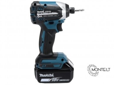 Makita DTD153Z 18V Akumuliatorinis smūginis suktuvas Impact wrench 170NM 1/4'' 6