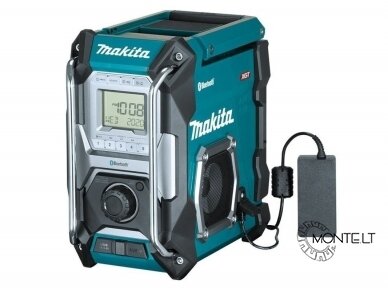 Makita MR002GZ statybinis radijas su Bluetooth funkcija XGT, LXT, CXT, 220V, Be akumuliatorių ir kroviklio