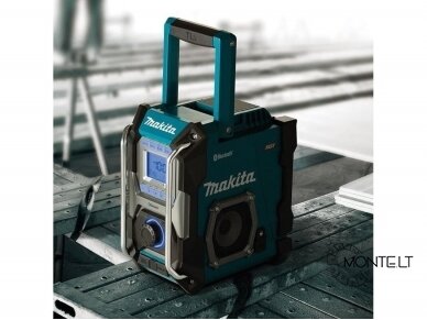 Makita MR002GZ statybinis radijas su Bluetooth funkcija XGT, LXT, CXT, 220V, Be akumuliatorių ir kroviklio 4