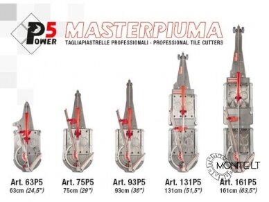 Montolit rankinės plytelių pjaustymo staklės Masterpiuma Power5 161cm 1