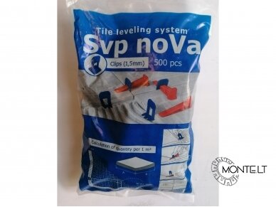 Sendi TLS noVa 1,5 mm/500vnt plytelių lyginimo sistemos pritraukėjas 4